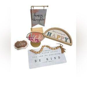 Decorative Shelf Accent Set (5)- Multicolor